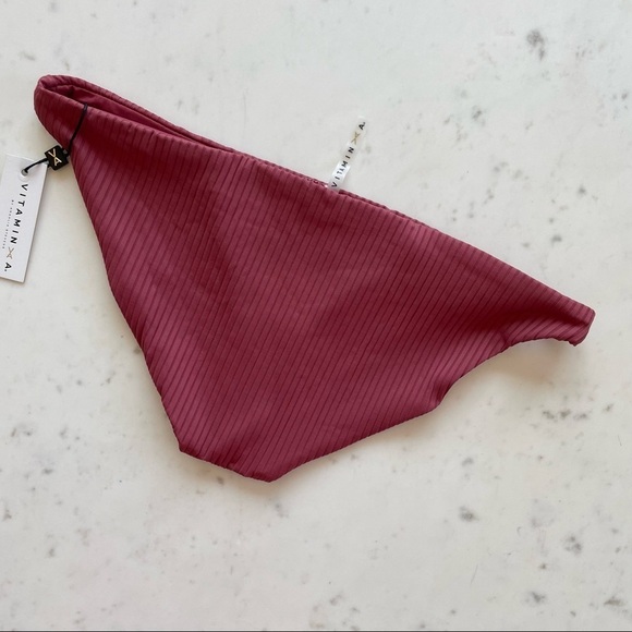 NWT Vitamin A Luciana Bottom in Heather Red Burgundy - Picture 2 of 8
